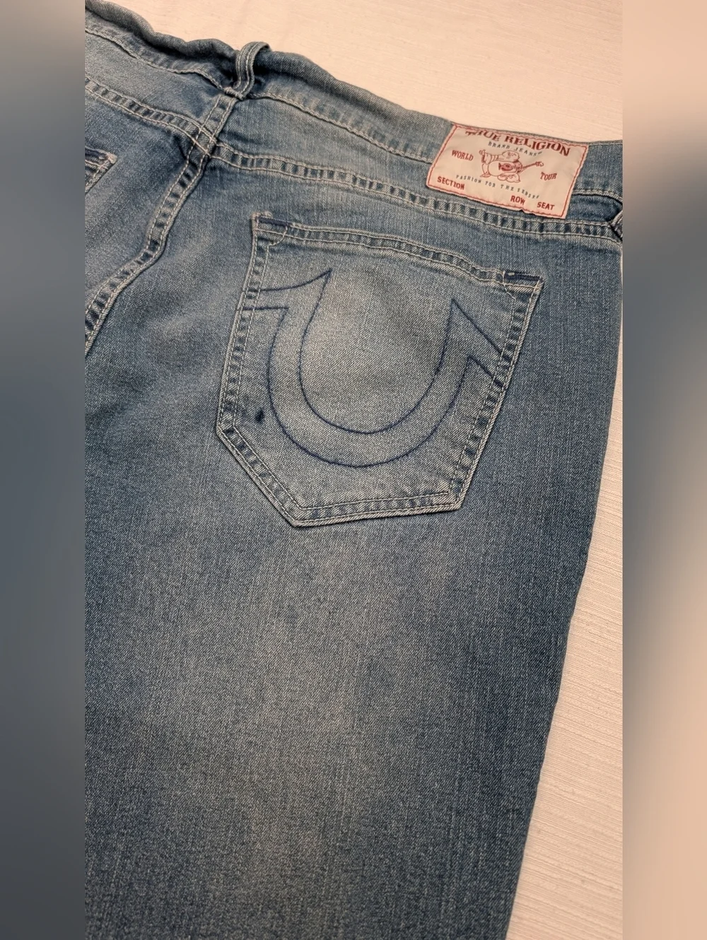2 Pairs Of True Religion Geno Relaxed Slim Denim Jeans Men Sz 36